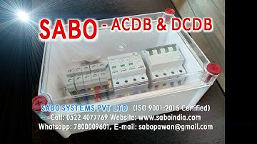 ACDB and DCDB Distribution Boxes -  SABO Systems Pvt Ltd (India)
