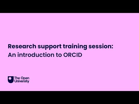 ORCID - Open Researcher & Contributor ID