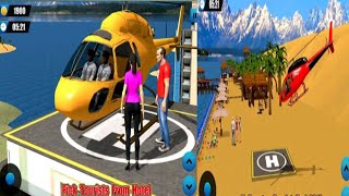 Helicopter Taxi Tourist Transport Android Gameplay screenshot 1