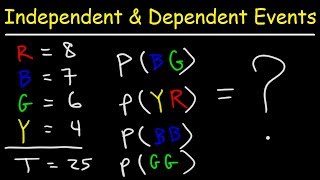 Probability - Independent and Dependent Events