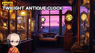 Twilight Antique Clock Shop Lofi 🕰️ | Jazz Piano Study Music for Deep Sleep (2 Hours) screenshot 3