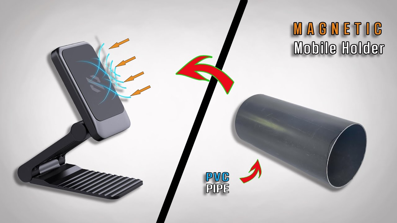 How to make Mobile Holder at home, DIY Magnetic Phone Holder for Car