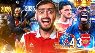 نهائي دوري الأبطال باريس  ❌ أرسنال 💔 آه يا لندن 🥲