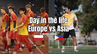 DAY IN THE LIFE | Footballer in Poland vs the Philippines