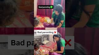 Good parenting vs bad parenting #parenthack #healthyparenting #baby #motherhood