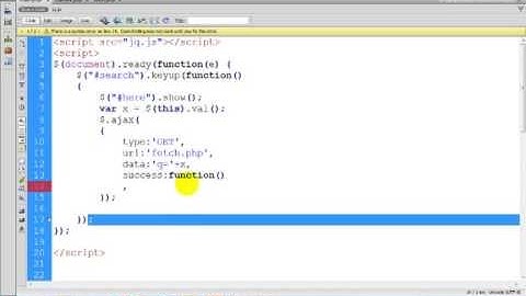 Ajax Live Search With PHP and MySQL