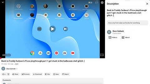 A new YouTube update with the description on a video