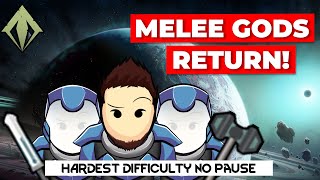 🔴RimWorld Anomaly Melee Only! | 500% Difficulty, No Pause Day 1 [Melee Gods Return!]