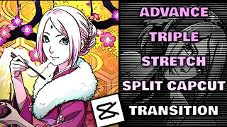 How to Edit on CapCut || Advance Triple Stretch Split CapCut Transition // CAPCUT TUTORIAL