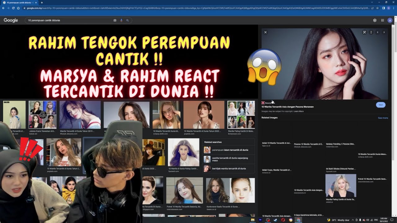 RAHIM TENGOK PEREMPUAN CANTIK !! - MARSYA & RAHIM REACT TERCANTIK DI DUNIA