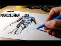 DRAWING - THE MANDALORIAN and BABY YODA Time Lapse