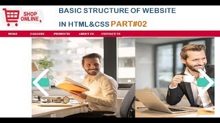 BASIC STRUCTURE OF WEBSITE PART#02 IN HTML&CSS IN HINDI/URDU