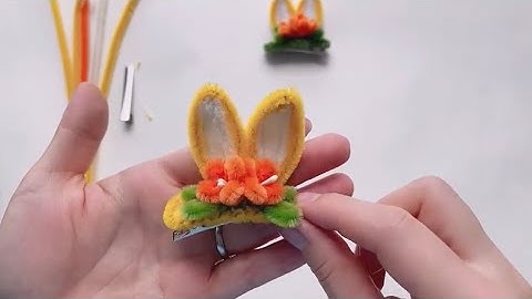 Hướng dẫn làm kẹp tóc tai thỏ bằng kẽm nhung || Nguyến Mai Handmade | Tập 23