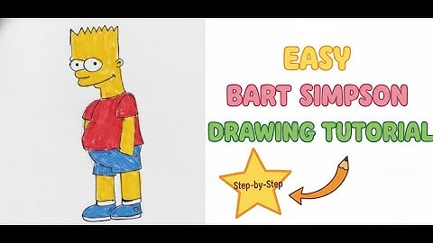 How to Draw Bart Simpson - Full Tutorial