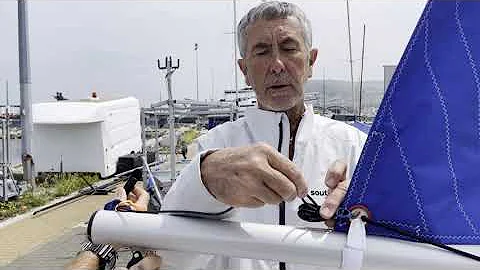 ILCA/Laser dinghy Normal and Quick Release Outhaul Systems