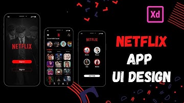Netflix App UI Design || Learn UI UX Designing In  Adobe XD Tutorial