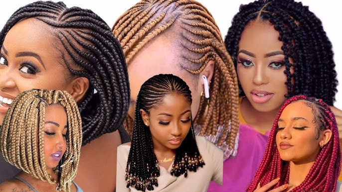 Hottest Short Bob Braids Hairstyle Ideas For Ladies, African Bob Styles