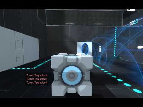 Turrets protect the exit button - YouTube
