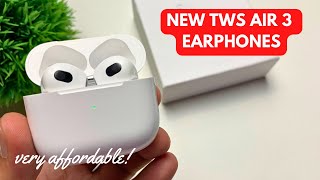 TWS AIR 3 EARPHONES FROM SHOPEE | UNBOXING AND INITIAL REVIEW