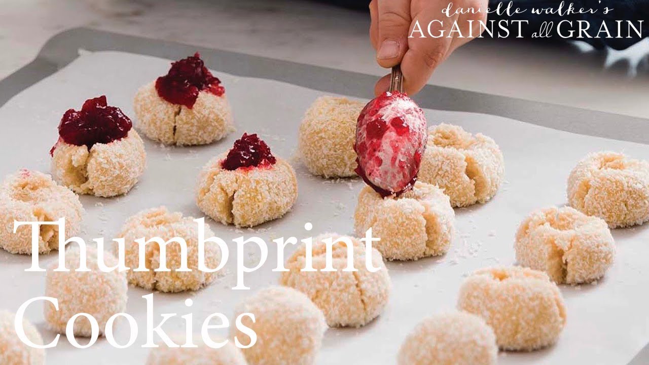 Thumbprint Cookies Recipe Danielle Walker YouTube