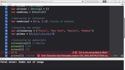 Arrays Part 1 | Swift | Codify