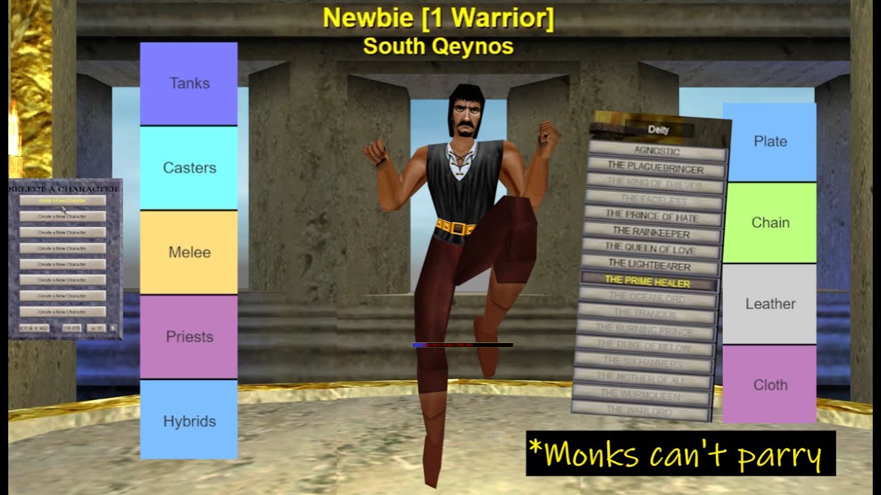 New to EQ? Best classes for new players! Project 1999/Project Quarm, etc.