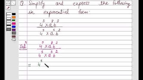 Example: Simplify Using Laws of Exponents