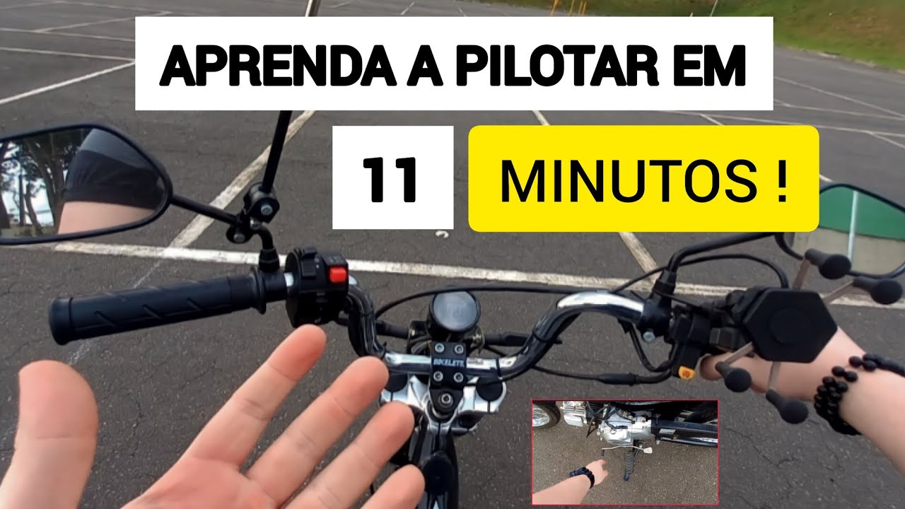 APRENDA COMO ANDAR NUMA MOBILETE 4 TEMPOS SEMI AUTOMÁTICA | GUIA COMPLETO