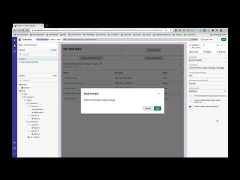 UI Builder - Confirm Modal