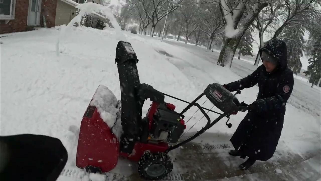 Big Snow Storm & My Wife Wanted To Learn How To Use Craftsman
