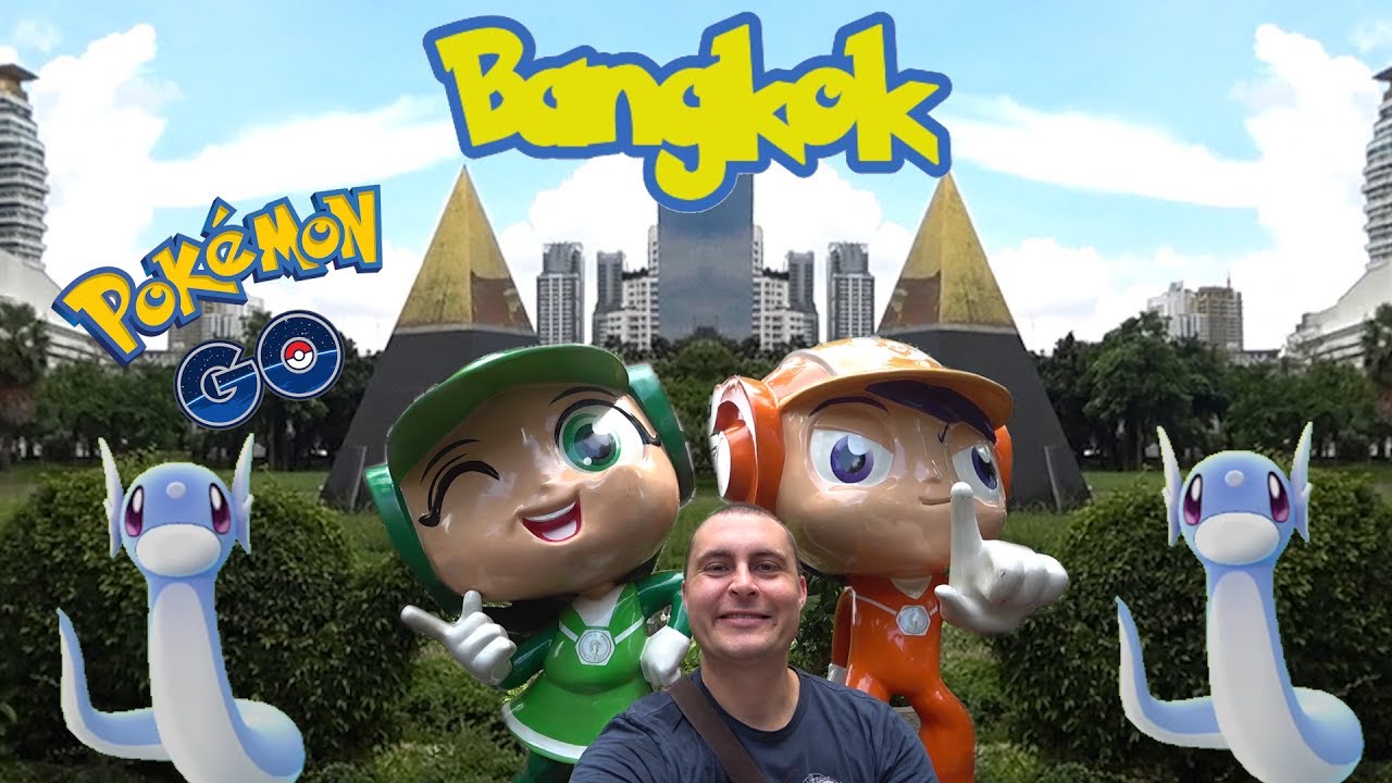 Pokemon at Benjasiri park Bangkok Thailand