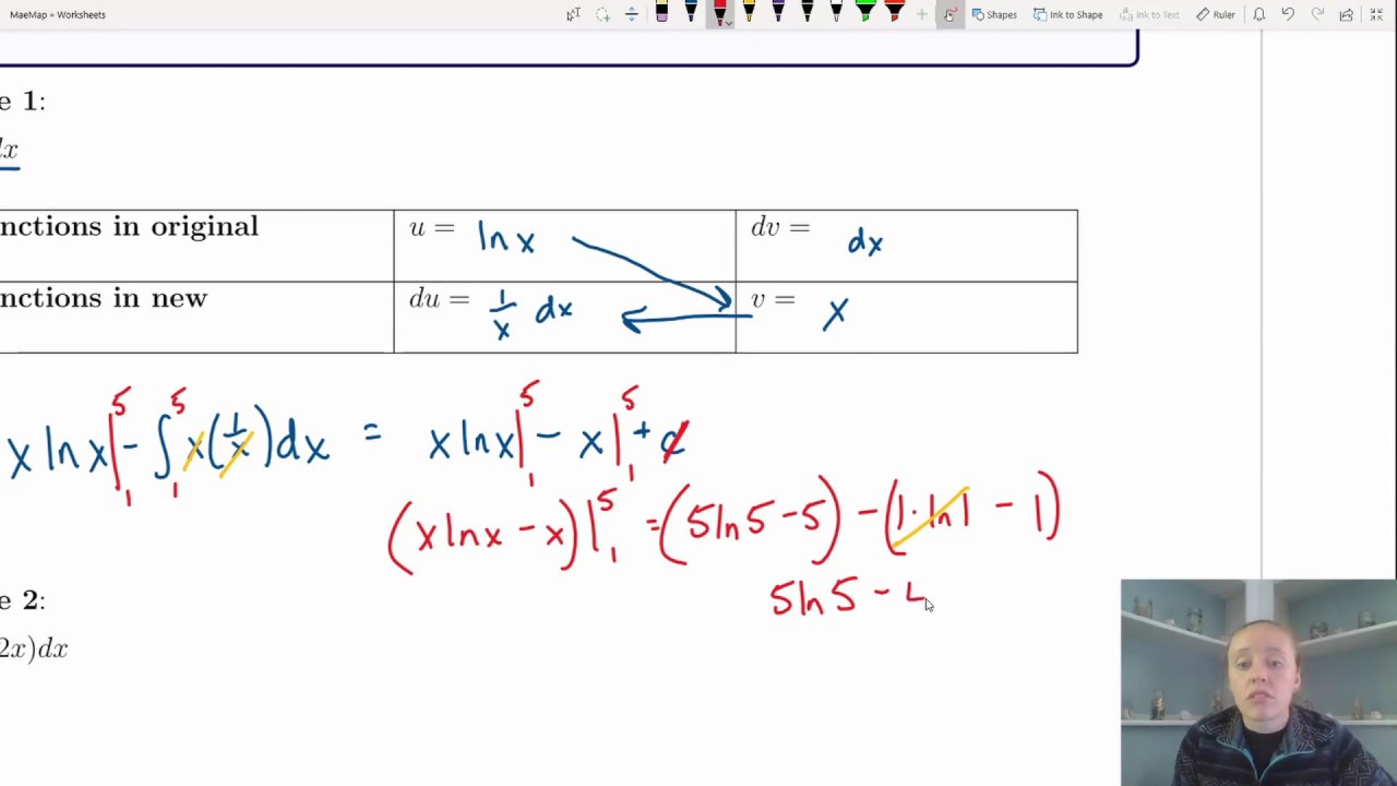 Integration By Parts- (Calc2-Examples#9) - YouTube