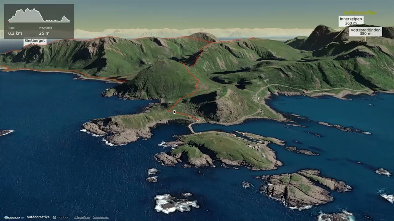 Dronningruta ∆ hiking trails ∆ 3d-trail.com/norway/