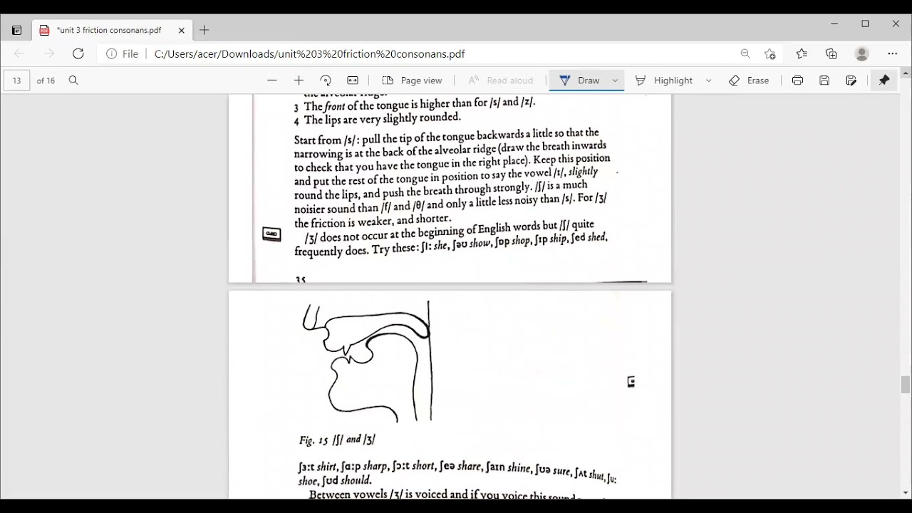 لغات انكليزي مرحلة اولى مادة الصوت محاضرة الفصل الثالثPronunciation 10 Friction consonants