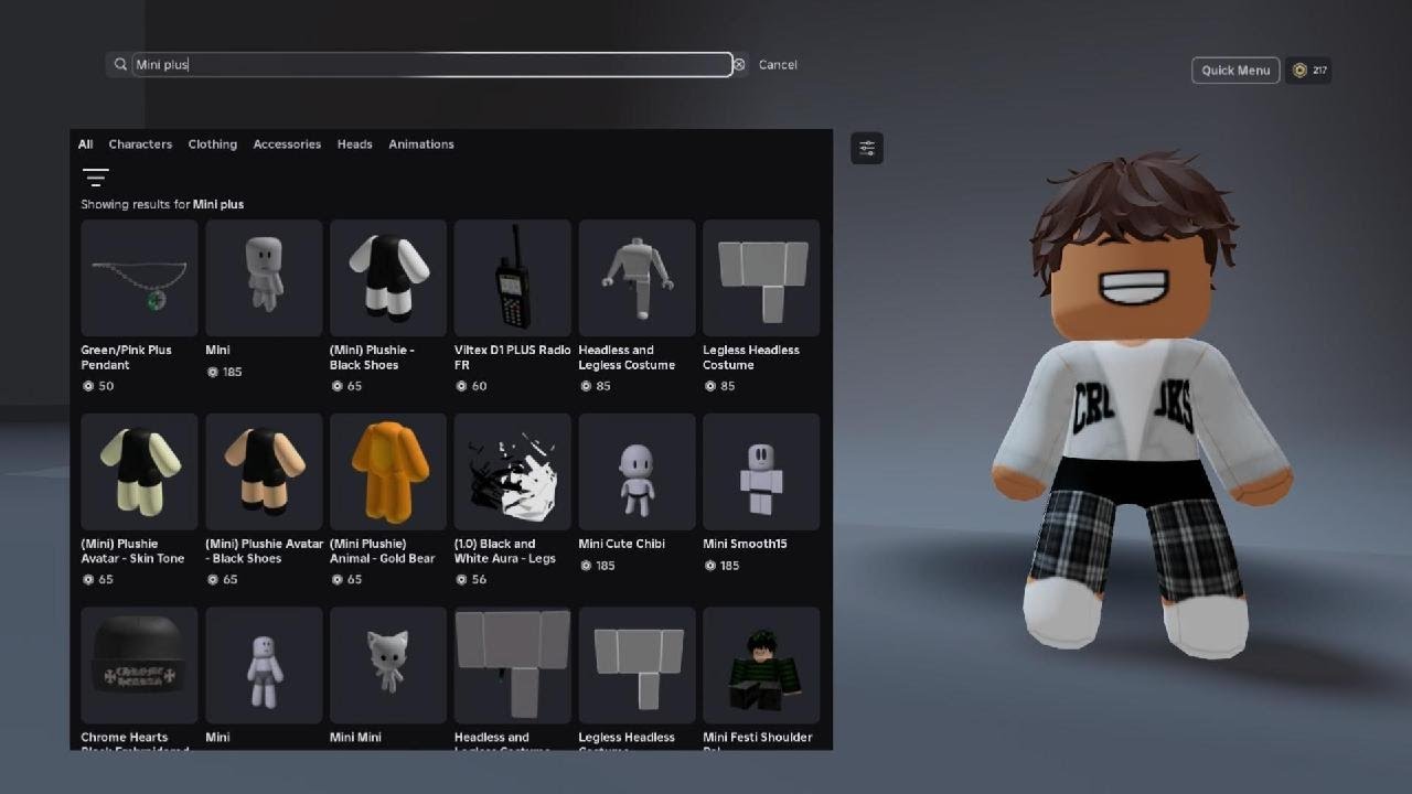 This is a way to get the mini plus skin that it cost 154 robux - YouTube