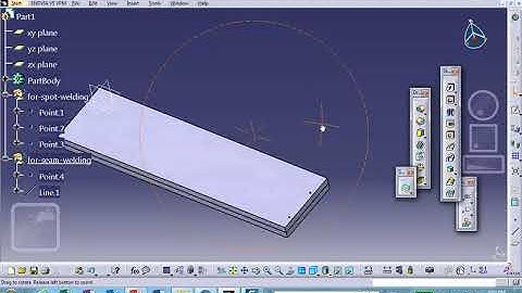 FEA, Welding Single Part, Solid Element, Catia Video 4 of 6, Nader G. Zamani
