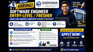 🔥 Sadhana IT Solution Software Engineer Hiring 2026 | Entry-Level / Freshers | Off Campus Drive