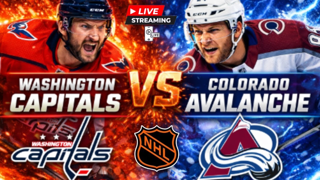 Washington Capitals vs Colorado Avalanche: NHL Vertical Live Play by Play and Watch Party