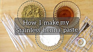 How i make my stainless henna paste | how to make practice henna paste | mehndi cone kaise banaye screenshot 4
