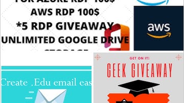 10k Edu mails Giveaway ! Create 1 year free rdp | Azure RDP | Edu mail | No CC | 100% Working