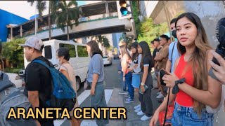 Walking Around the Famous Araneta Center in Cubao QC. Philippines.