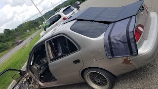 I Turned My Old Corolla Into a Camper W/ Gaming PC and Shower!