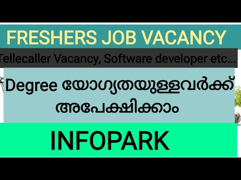 Freshers job vacancy | Infopark kochi | kerala jobs