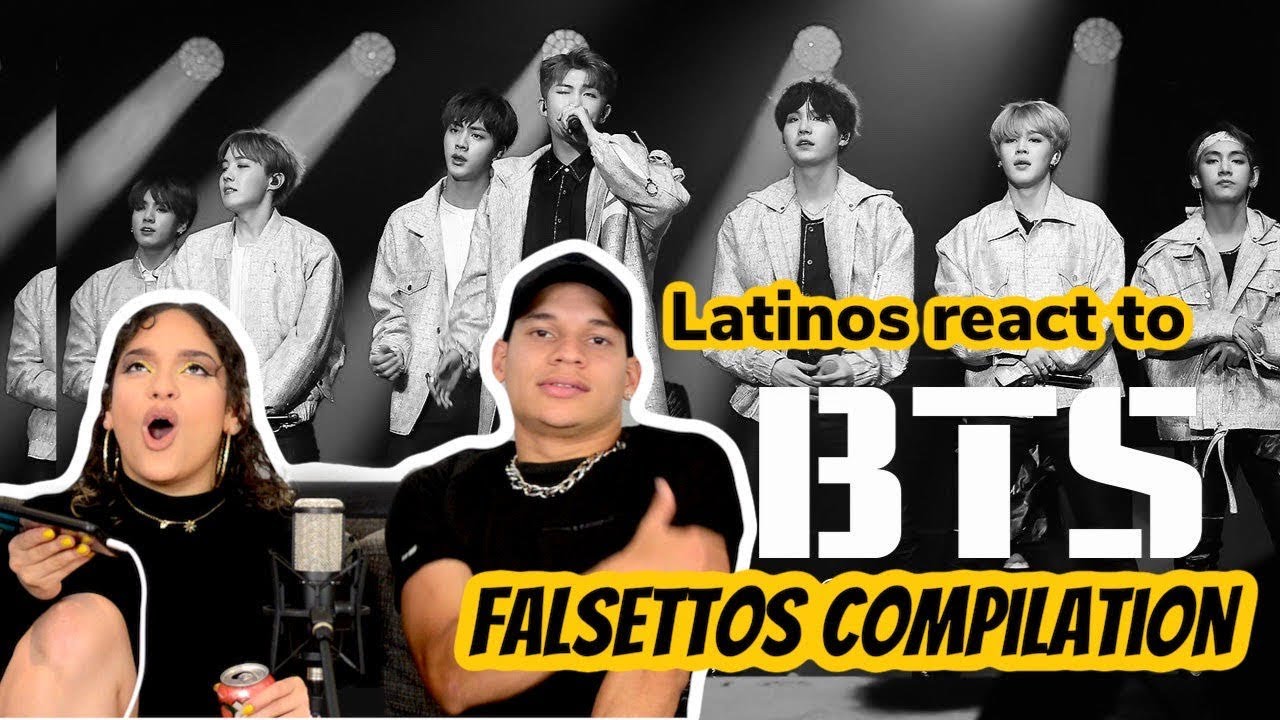 Latinos react to BTS - HIGH NOTES & FALSETTOS COMPILATION🤯👏| reaction video FEATURE FRIDAY ✌
