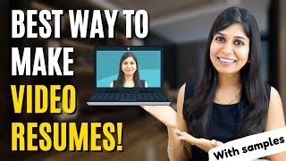 How to make Video Resumes (with sample) | Script, shoot, edit, upload!