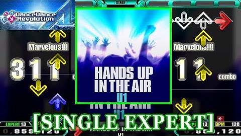 【DDR A】 HANDS UP IN THE AIR / U1 [SINGLE EXPERT] 譜面確認+Clap