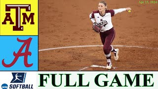 Texas A&M vs Alabama softball Full Game Results | Apr 15,2024 | College Softball 2024