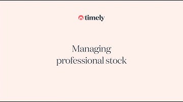 Getting Started with Timely: Part 10 Managing Professional Stock