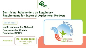 Eighth Edition of the National Programme for Organic Production (NPOP)