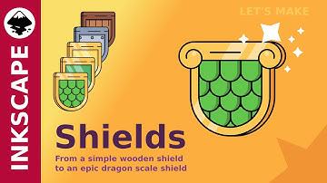 Inkscape Tutorial: How to draw Shield variations